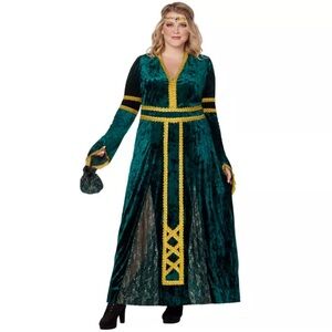 Adult Emerald Lady Plus Size Costume